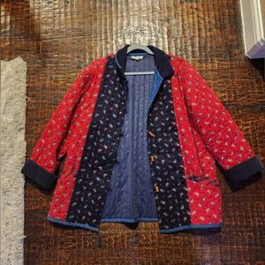 Vintage Quilted Cotton Coat EUC